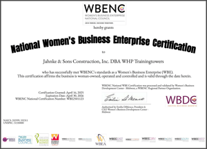 WHP-Trainingtowers-2025-Women-Business-Enterprise-Certification