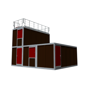 modular fire training buildings - MOD Rendering
